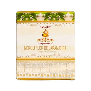 Incenso Goloka Cone Cascata Flor de Laranjeira